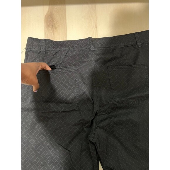 NEW Juicy Couture Plus Size 20W Beverly Skinny Diamond Print Black Pants - Picture 12 of 12
